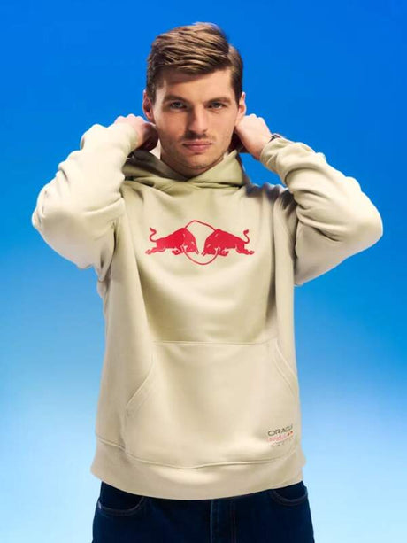 Oracle Red Bull Racing Hoodie SPARK Edition sandfarben mit Logo