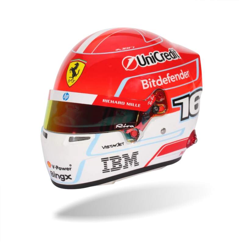 Charles Leclerc 2026 BELL helmet model