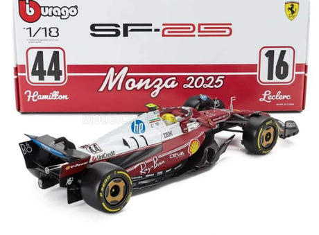 Modell Scuderia Ferrari SF-25 BBurago #44 Lewis Hamilton Monza 2025