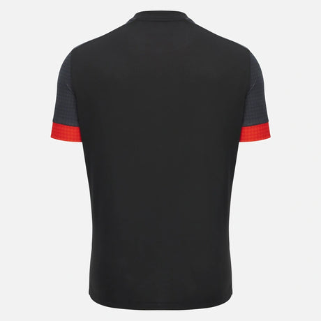 Ducati x Macron Sport-T-Shirt mit Logo – Dunkelgrau