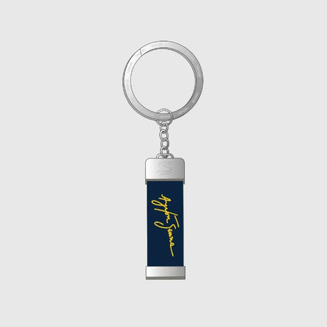 Ayrton Senna Signature Schlüsselanhänger – Marineblau