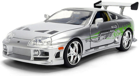 Jada Fast & Furious Brian's Toyota Supra 1995 Modell im Maßstab 1:24 – 25th Anniversary Silver