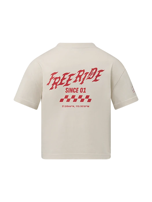 Red Bull Rampage FREERIDE Damen-T-Shirt – Off-White