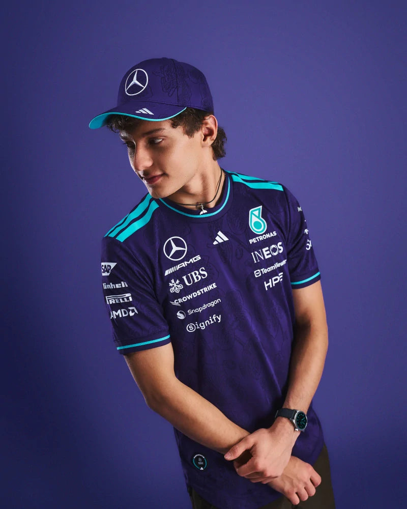 Mercedes-AMG PETRONAS F1 x Adidas Authentic Team T-Shirt – Purple, Singapore 2026 Edition