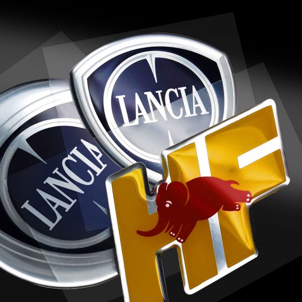 Lancia HF Aufkleber 3D LOGO