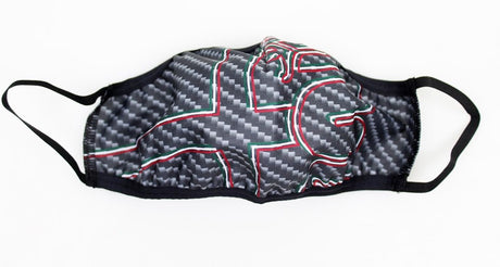 Alfa Romeo Carbon Gesichtsmaske schwarz – offizielles Produkt