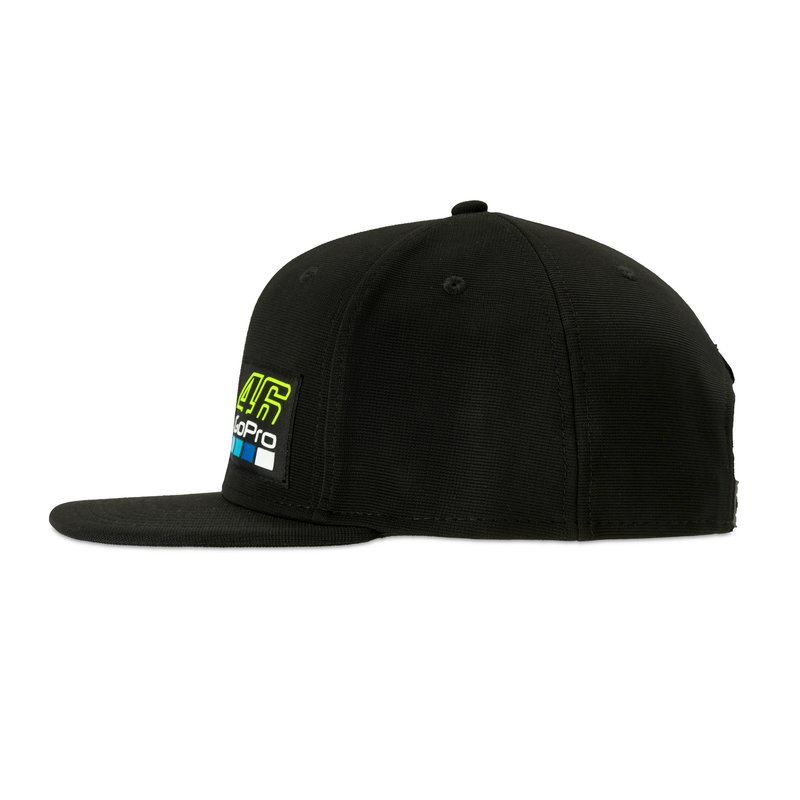 VR46 Valentino Rossi GoPro Cap – Black, Flat Peak