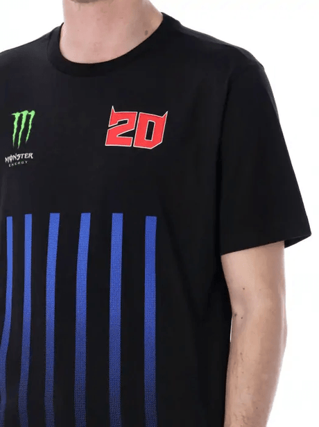 Fabio Quartararo T-Shirt Monster Energy Stripes schwarz