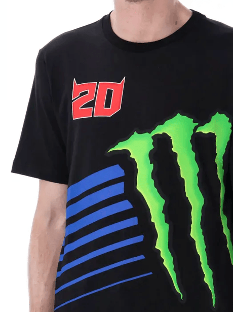 Fabio Quartararo T-Shirt Monster Energy Logo schwarz