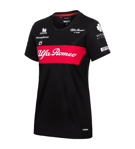 Alfa Romeo F1 Team Damen-Team-T-Shirt schwarz