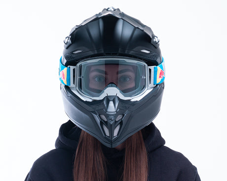 Red Bull Spect STRIVE motocross goggles grey with smoke lens