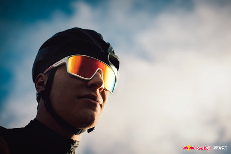 Red Bull Spect Sonnenbrille DUNDEE weiß mit rot-gelbem Glas