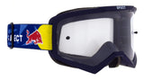 Red Bull Spect EVAN motocross goggles, blue with clear lens