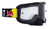 Red Bull Spect EVAN motocross goggles, black with clear lens