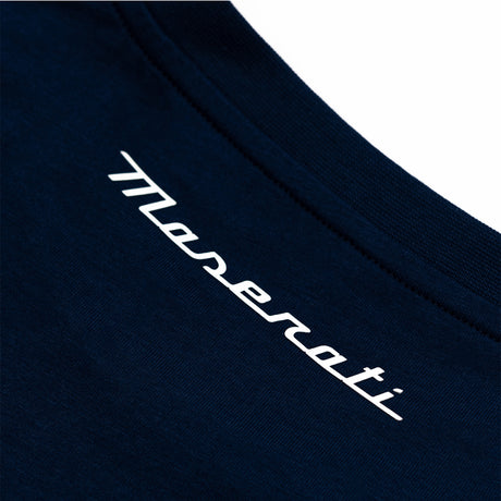 Maserati Herren-T-Shirt mit kleinem Dreizack-Logo