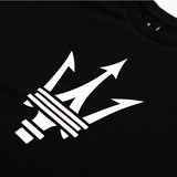 Maserati men's T-shirt with large trident logo black