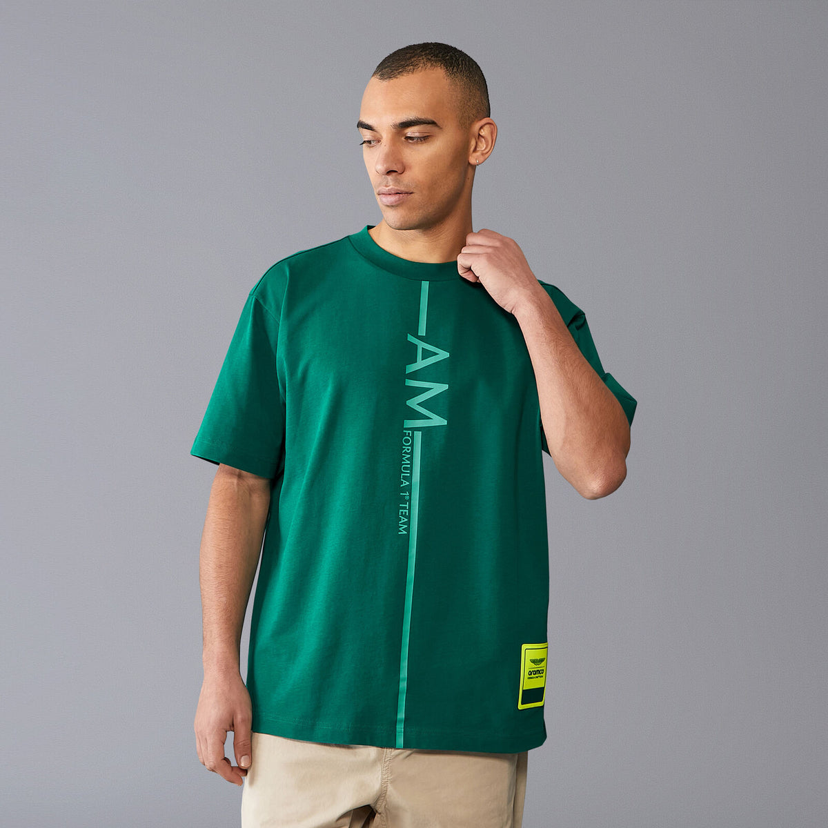 Aston Martin F1 Team oversize casual T-shirt green