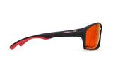 Red Bull Spect Sonnenbrille DRILL schwarz mit orangefarbenen Gläsern