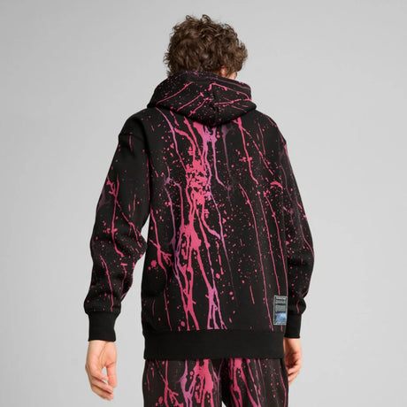 Puma Formula 1 Splash Hoodie – Schwarz/Pink