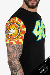 VR46 Valentino Rossi Damen-Tanktop – Heritage schwarz