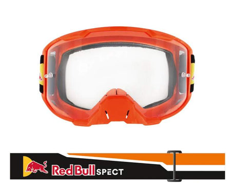 Red Bull Spect Motocrossbrille STRIVE orange mit klarem Glas