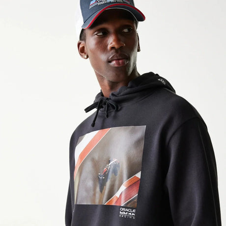 Oracle Red Bull Racing New Era Oversized Grafik-Hoodie – Marineblau