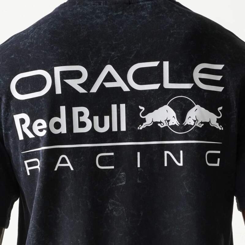 Oracle Red Bull Racing NE LINEAR casual T-shirt, black - oversize