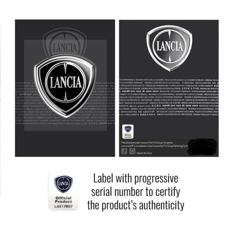 Lancia 3D-LOGO-Aufkleber für die Hecktür