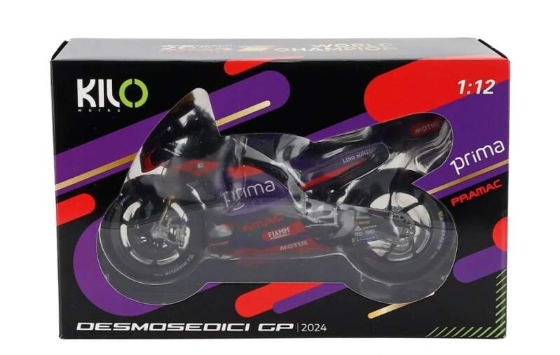 Modell NZG MotoGP - Ducati GP24 Jorge Martin im Maßstab 1:12 - World Champion Edition