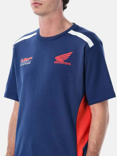 HRC Honda Fan-T-Shirt blau mit Logo