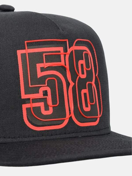 Marco Simoncelli 58 Cap mit flachem Schirm