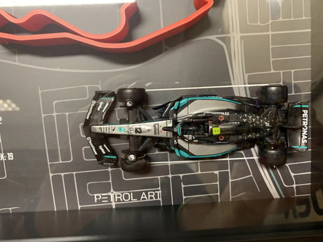 PETROL ART 3D-Rahmen Miami mit Mercedes Kimi Antonelli Modell im Maßstab 1:43 – Miami GP 2025