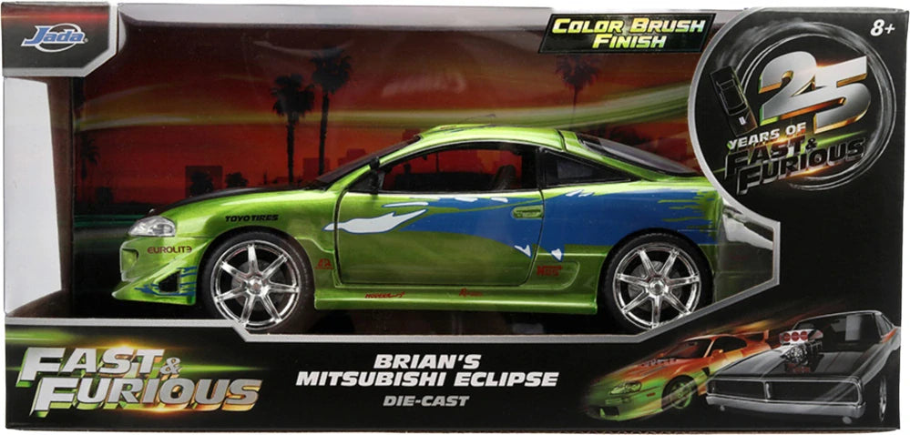 Jada Fast & Furious Brian's Mitsubishi Eclipse Modell im Maßstab 1:24 – 25th Anniversary Edition