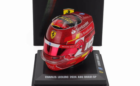 LookSmart Charles Leclerc Helmmodell im Maßstab 1:5 – SF Abu Dhabi 2024