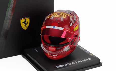 LookSmart Carlos Sainz Helmmodell im Maßstab 1:5 – SF Abu Dhabi 2024