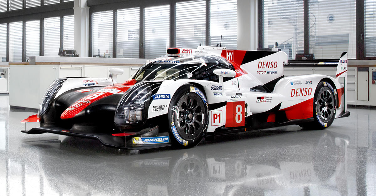 Modell Toyota TS050 Hybrid Le Mans 2017 im Maßstab 1:43