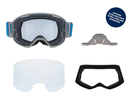Red Bull Spect STRIVE S motocross goggles grey with smoke lens