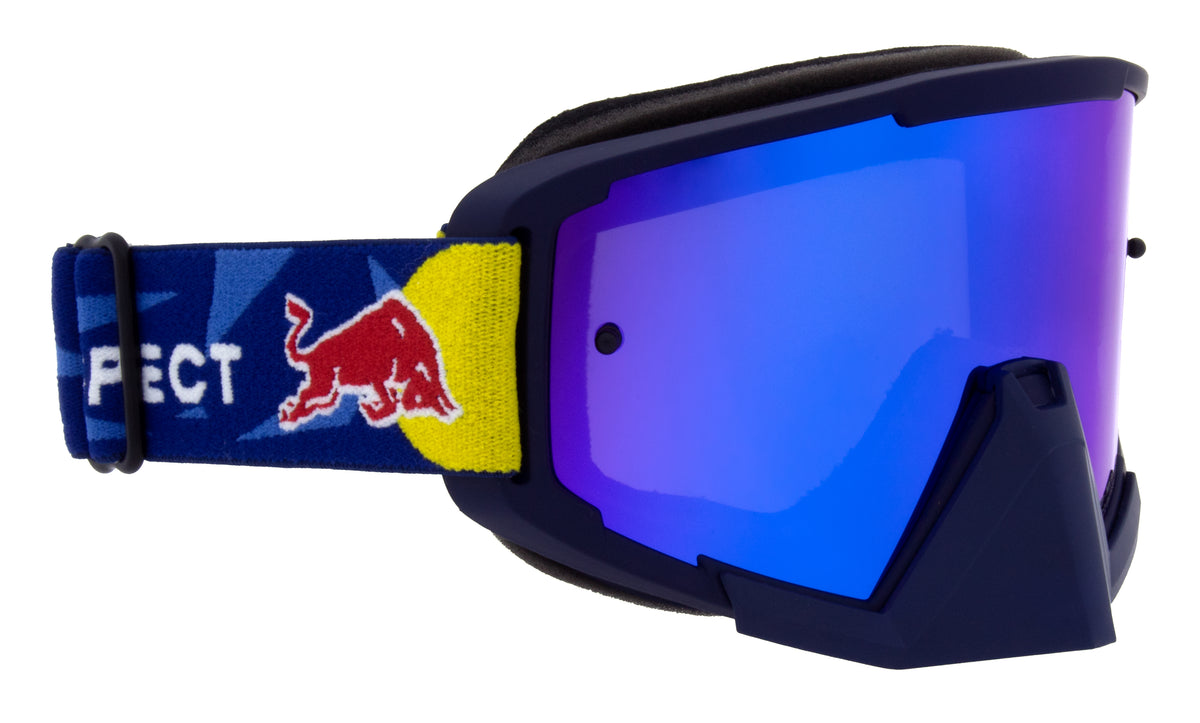 Red Bull Spect WHIP motocross goggles blue with blue lens