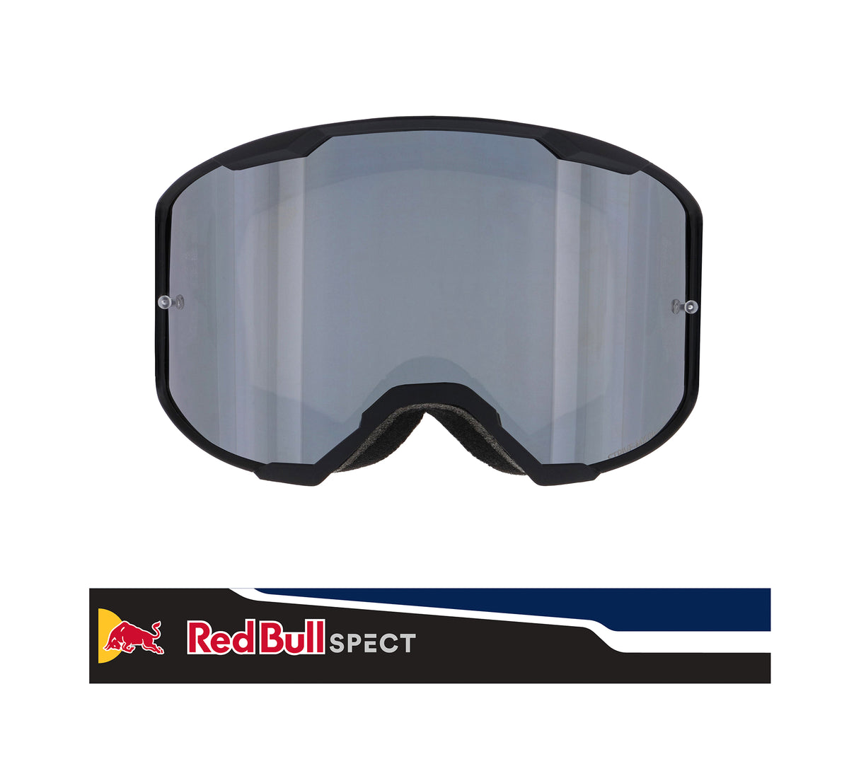 Red Bull Spect Motocrossbrille STRIVE schwarz mit silbernem Glas