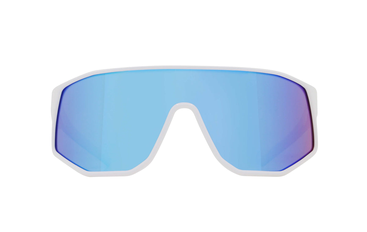 Red Bull Spect DASH sunglasses white with blue lens