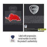Lancia elephant 3D sticker red
