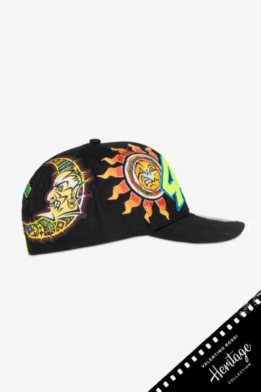 Cap VR46 Valentino Rossi - Heritage schwarz