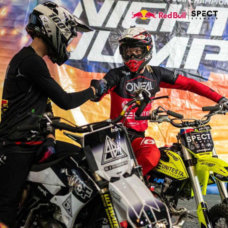 Red Bull Spect Motocrossbrille EVAN weiß mit klarem Glas