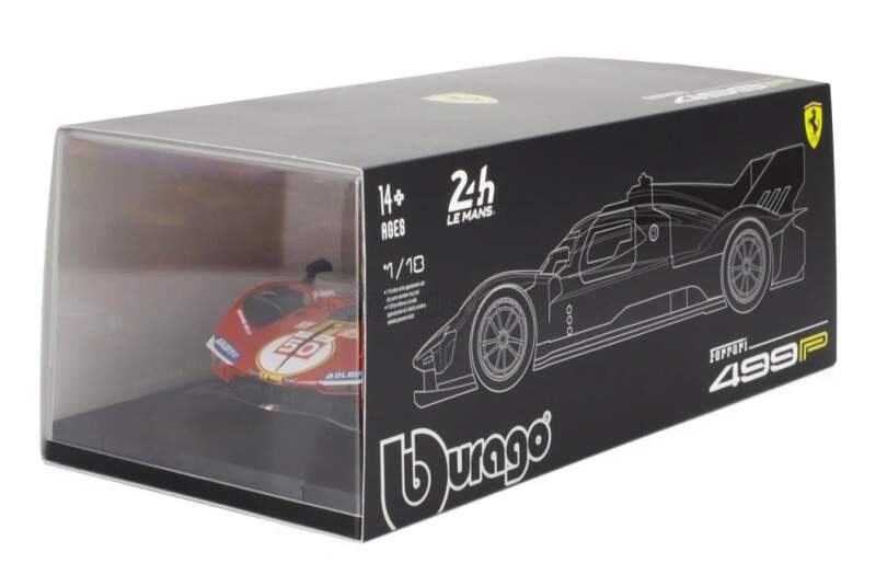 Model BBurago Ferrari 499P NR. 50 Winner Le Mans 2024 1:18 - Deluxe edice