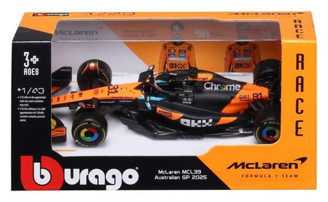 Modell McLaren F1 MCL39 BBurago #81 Oscar Piastri 2025