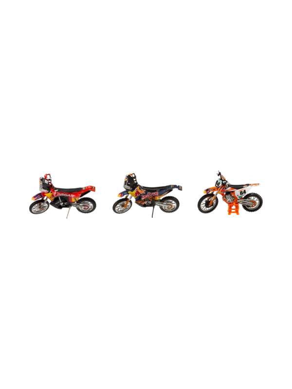 Set mit 3 Motorrädern KTM Red Bull Racing BBurago