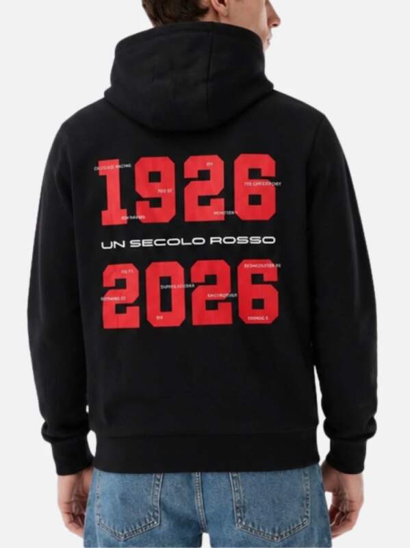 Herren-Sweatshirt Ducati Corse schwarz - 100th years DUCATI Edition