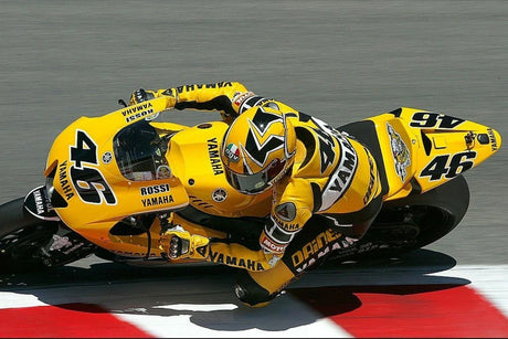 Valentino Rossi MotoGP Helmmodell im Maßstab 1:5 – Laguna Seca 2005