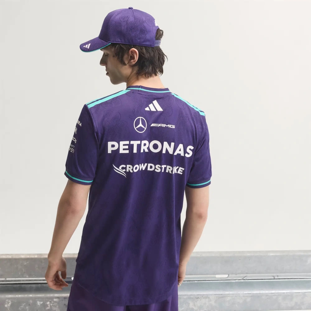 Mercedes-AMG PETRONAS F1 x Adidas Authentic Team T-Shirt – Purple, Singapore 2026 Edition