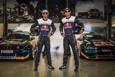 Red Bull Spect DRIFT Sonnenbrille schwarz mit braunen Gläsern